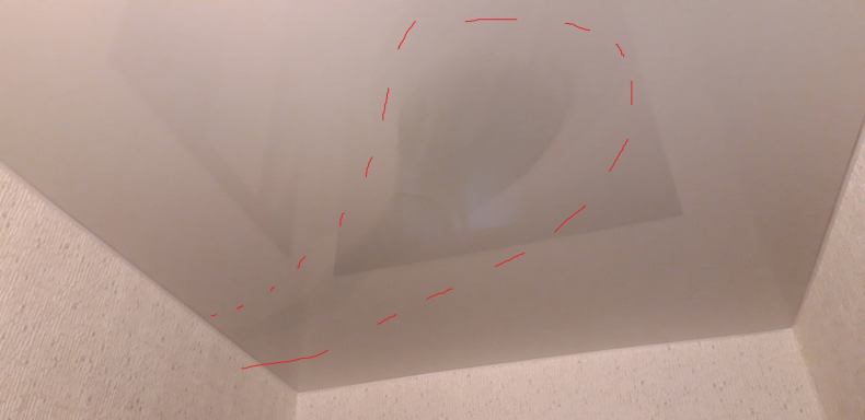 Как заделать дырку в натяжном потолке: как устранить порез, чем заклеить  отверстие, как ремонтировать полотно из ткани и ПВХ своими руками?