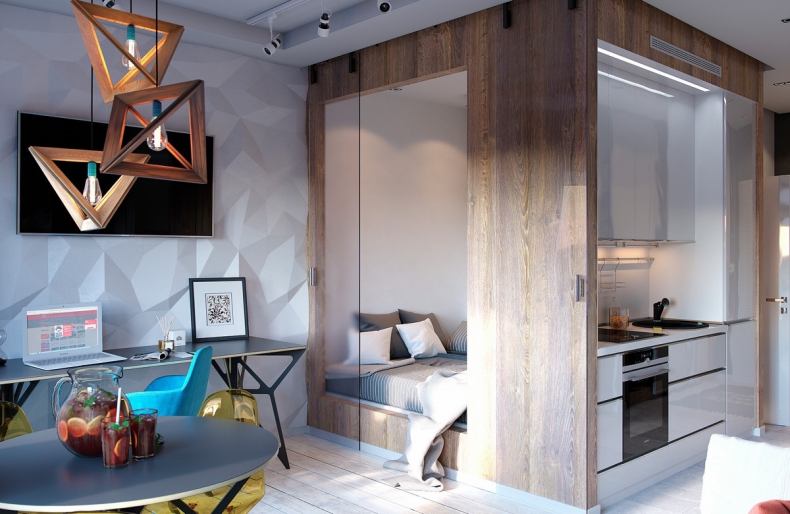 Дизайн интерьера однокомнатной квартиры-студии: как грамотно использовать пространство?
