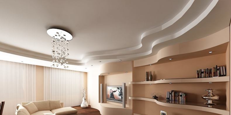Парящий потолок: варианты подсветки и идеи для разных комнат (85 фото)